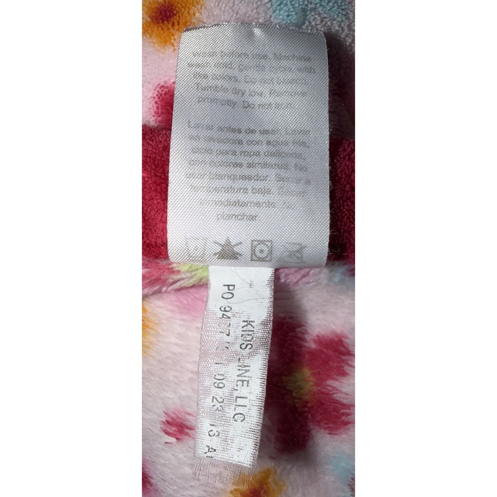 Carter's Pink Floral Baby Security Blanket Lovey Dark Pink Trim Plush Blanket - Picture 6 of 6